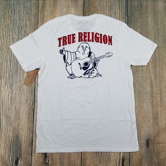 true religion white buddha t shirt